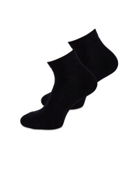 Ladies' Black Ankle Socks 2 Pack