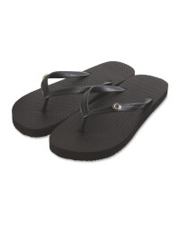 Avenue Ladies' Black Flip Flops