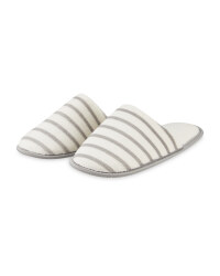 Ladies Grey Super Soft Slippers