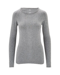 Ladies' Grey Base Layer Top