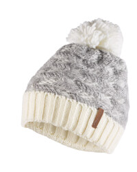 Ladies' Grey/White Bobble Hat