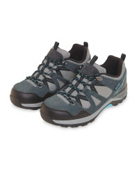 Grey/Aqua Ladies' Trekking Shoes