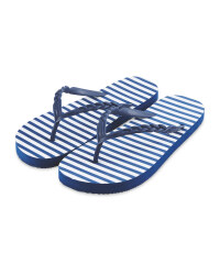Ladies' White Flip Flops