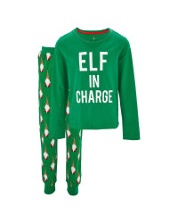 Lily & Dan Elf in Charge Pyjamas