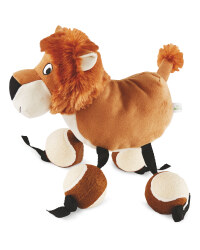 Lion Plush Ball Feet Dog Toy
