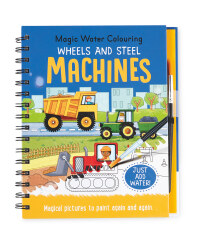 Machines Water Colouring Book