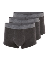 Men's 3 Pack Hipsters - Dark Grey