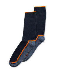 Men's Navy/Grey Stripe Thermal Socks