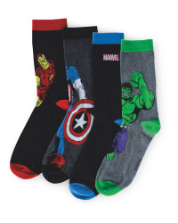 Men's Marvel Socks 4 Pack
