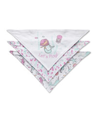 Mermaid Dribble Bibs 3 Pack