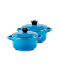 Mini Casserole Stoneware 2 Pack - Blue