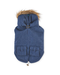 Navy Larger Dog Parka Jacket