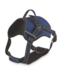 Navy Reflective Trim Dog Harness