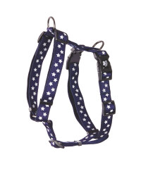 Navy Stars Standard Pet Harness