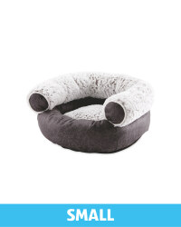 Small Faux Leather Pet Chair Bed