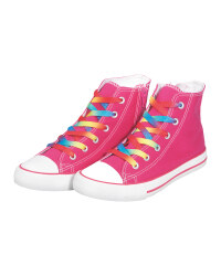 Pink Canvas Trainers