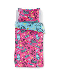 Pink Minions Single Duvet Set