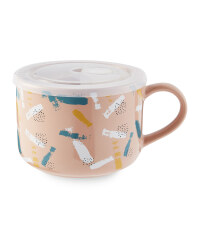 Kirkton House Pink Mug with Lid