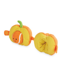 Plush Pumpkin Dog Toy With Ball
