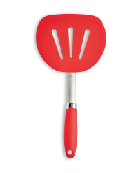 Red Slotted Pancake Turner
