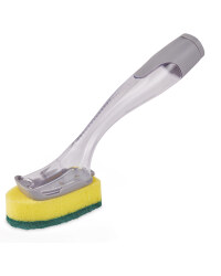 Refillable Dish Brush With Refill - Grey