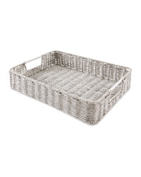 Rustic Design Outdoor Tray - Grey