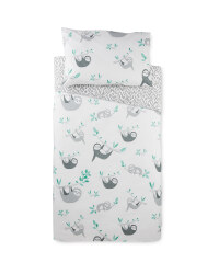 Sloth Toddler Bed Duvet Cover Set