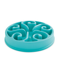 Turquoise Swirl Dog Slow Feeder