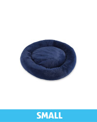 Small Comfy Short Pile Pet Bed - Navy
