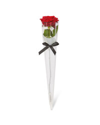 Single Rose In Cone