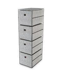Spots 4 Drawer Fabric Storage Unit