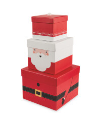 Stackable Santa Gift Boxes