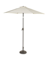 Cream Tiltable Aluminium Parasol
