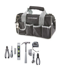 Workzone 25 Piece Tool Set - Grey/Black