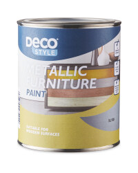 Vintage Metallic Furniture Paint - Silver