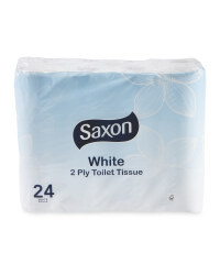 White 24 Pack Toilet Tissue