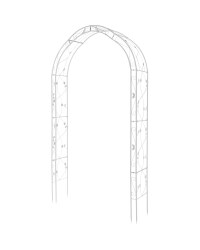 Gardenline White Garden Arch