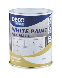 Deco Style White Silk Matt Paint