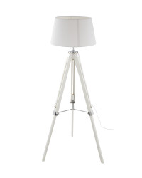 Retro White Tripod Floor Lamp