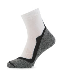 Crane White & Black Sport Socks