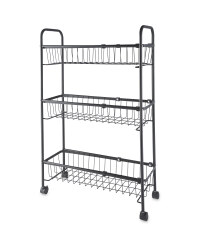 Wire Storage Trolley - Black