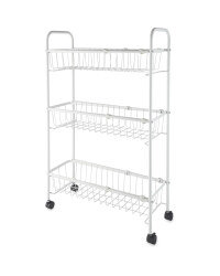 Wire Storage Trolley - White