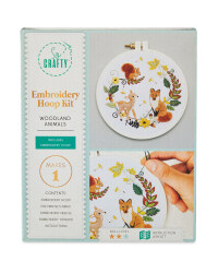 Woodland Animal Embroidery Craft Kit