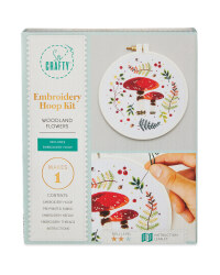 Woodland Flower Embroidery Craft Kit