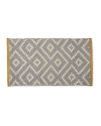 Wool Rich Doormat - Grey & Yellow