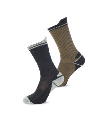 Work Socks 2 Pack Brown/Beige