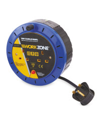 Workzone 5M Cable Reel - Blue