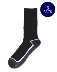 Workwear Socks 3 Pack - Black/White