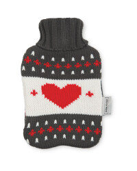 Winter Heart Hot Water Bottle