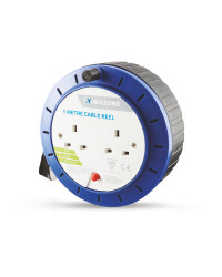 Workzone 5 Metre Cable Reel - Blue